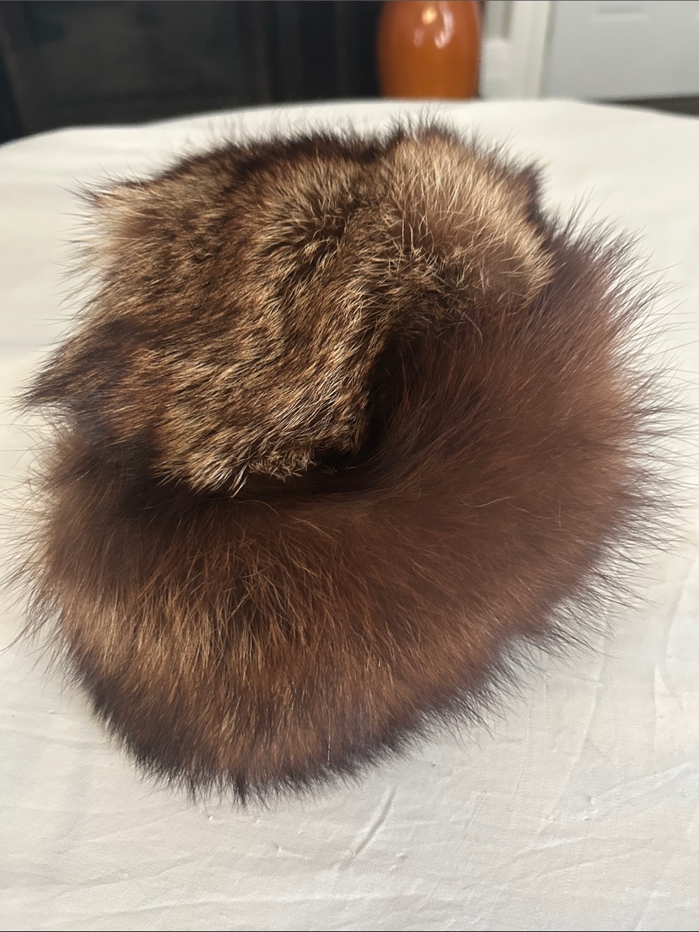 Luxurious Brown Fur Women's Hat - Classic Winter Accessory